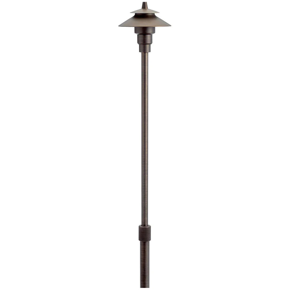 Photo of Kichler Brass Adjust Height Path - Marquis Gardens