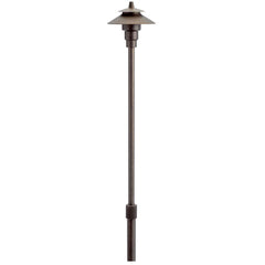Photo of Kichler Brass Adjust Height Path - Marquis Gardens