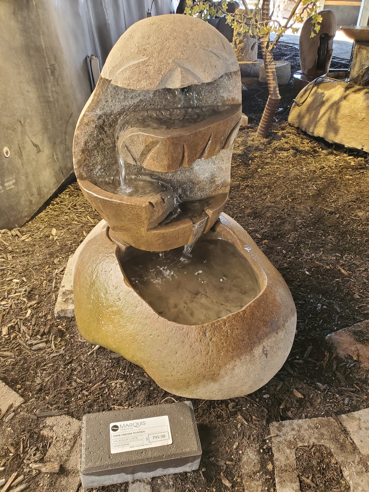 Natural Stone Cascade Fountain