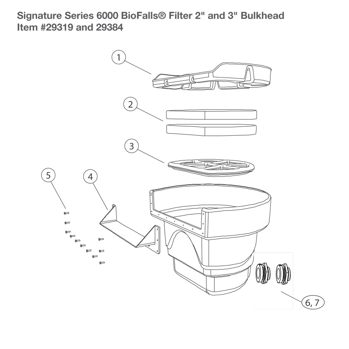 Photo of Aquascape Signature Series Biofalls Filter Replacement Parts  - Marquis Gardens