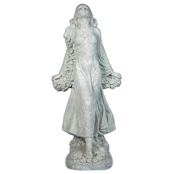 Photo of Lady Statue - Wreath of Roses - Marquis Gardens