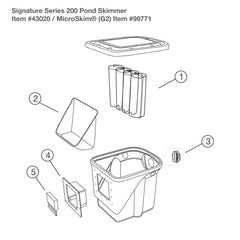 Photo of Aquascape Signature Series 200 Skimmer Replacement Parts - Item 43020  - Marquis Gardens