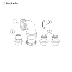 Photo of Aquascape Dual Union Check Valve 2.0 Replacement Parts  - Marquis Gardens