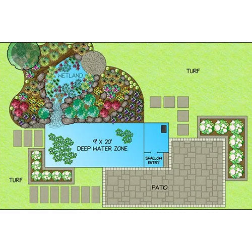 Photo of Aquascape Recreational Pond Kit 9x20  - Marquis Gardens