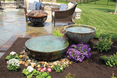 Photo of Aquascape Spillway Bowl and Basin Landscape Fountain Kit  - Marquis Gardens