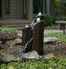 Photo of Aquascape 3 pc Mongolian Basalt Columns Fountain Kit  - Marquis Gardens