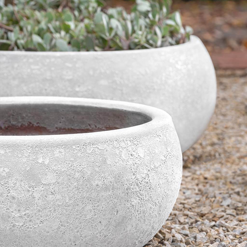 Photo of Campania Zaha Planter - White Coral - Set of 3 - Marquis Gardens