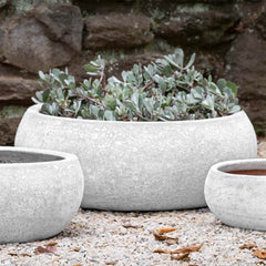 Photo of Campania Zaha Planter - White Coral - Set of 3 - Marquis Gardens