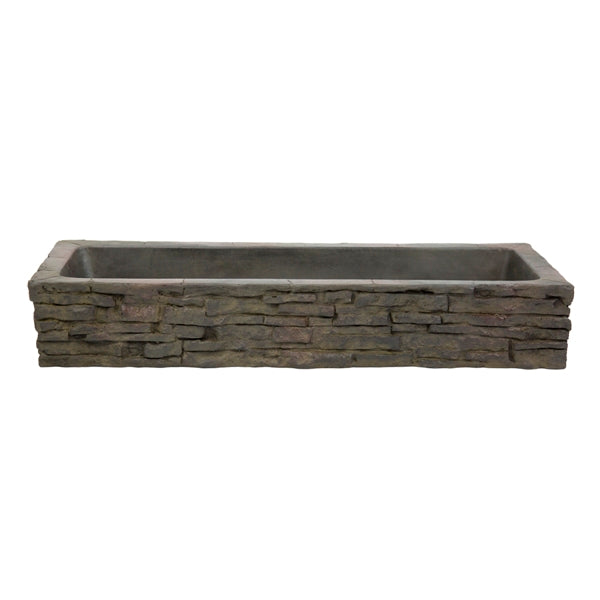 Photo of Aquascape Straight Stacked Slate Wall Base and Toppers  - Marquis Gardens