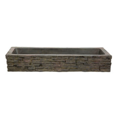 Photo of Aquascape Straight Stacked Slate Wall Base and Toppers  - Marquis Gardens