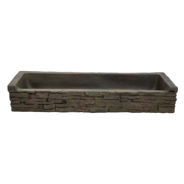 Photo of Aquascape Straight Stacked Slate Wall Base and Toppers  - Marquis Gardens