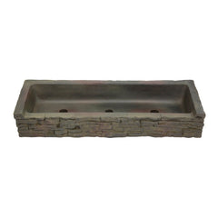 Photo of Aquascape Straight Stacked Slate Wall Base and Toppers  - Marquis Gardens