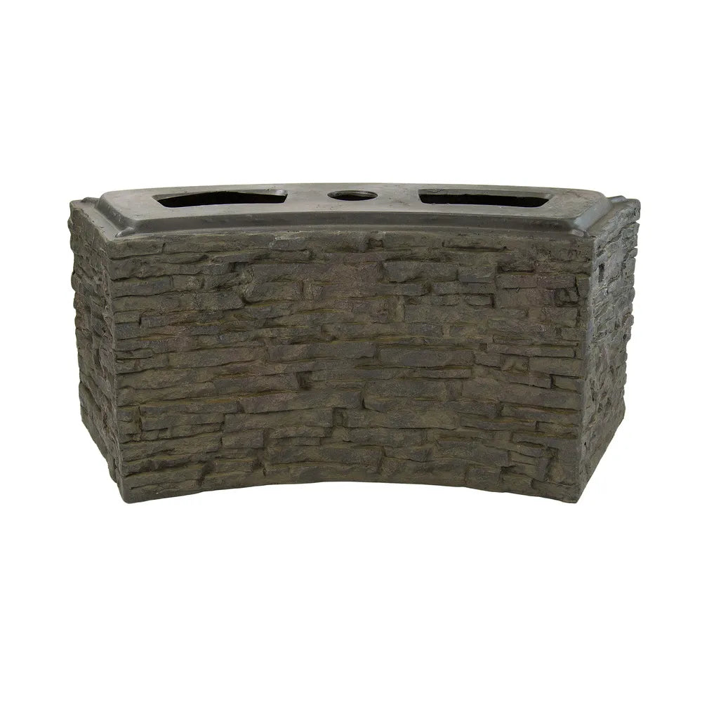 Photo of Aquascape Curved Stacked Slate Wall Base and Toppers  - Marquis Gardens