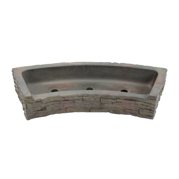 Photo of Aquascape Curved Stacked Slate Wall Base and Toppers  - Marquis Gardens