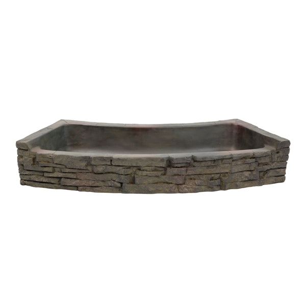 Photo of Aquascape Curved Stacked Slate Wall Base and Toppers  - Marquis Gardens