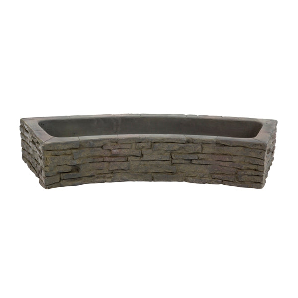 Photo of Aquascape Curved Stacked Slate Wall Base and Toppers  - Marquis Gardens