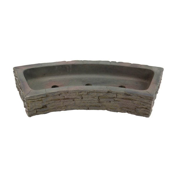 Photo of Aquascape Curved Stacked Slate Wall Base and Toppers  - Marquis Gardens