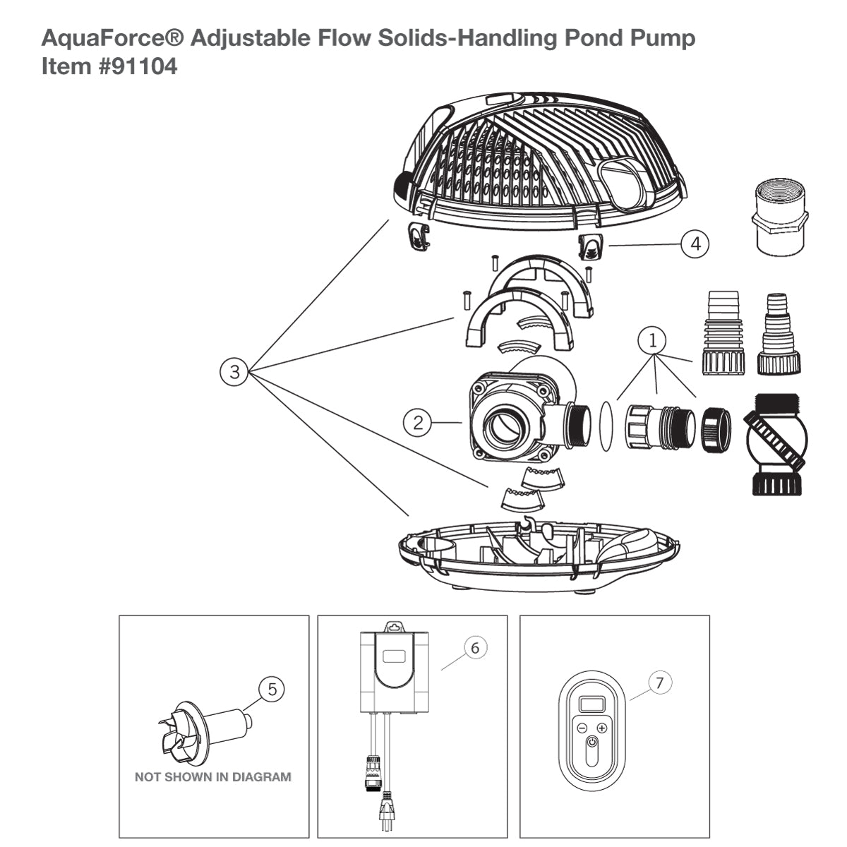 Photo of Aquascape AquaForce Pumps Replacement Parts - G2  - Marquis Gardens
