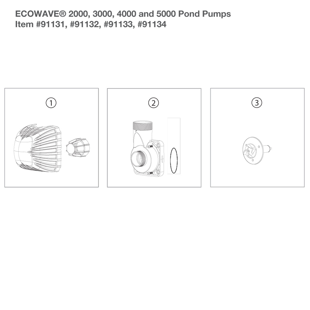 Photo of Aquascape Ecowave Pump Replacement Parts  - Marquis Gardens