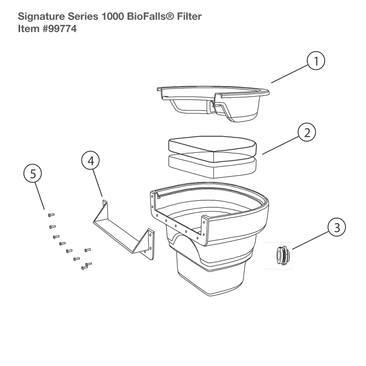 Photo of Aquascape Biofalls 1000/Microfalls Filter G2 Replacement Parts  - Marquis Gardens