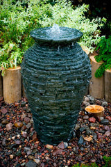 Photo of Aquascape Stacked Slate Urn Fountain Kits  - Marquis Gardens