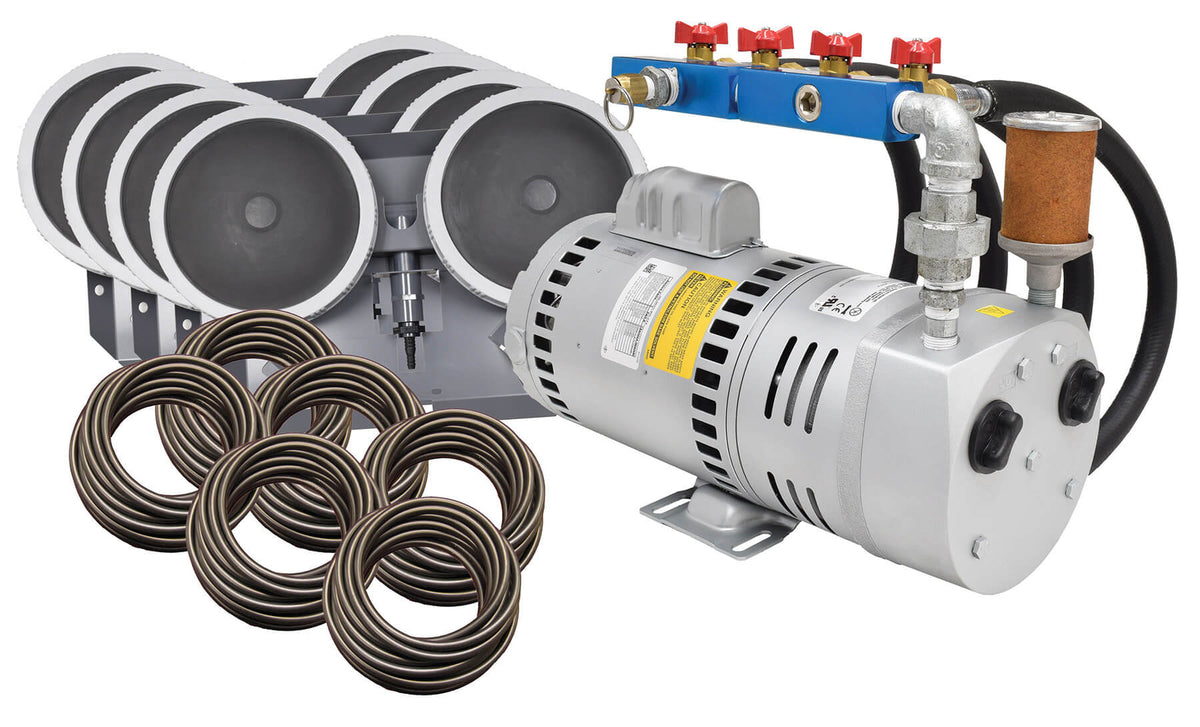 Photo of EasyPro Rotary Vane Pond Aeration System - 3/4 HP Kit with Quick Sink Tubing - Marquis Gardens