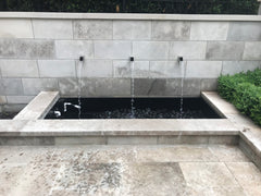 Photo of Stainless Steel Square Wall Scupper - Marquis Gardens