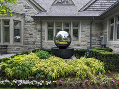 Photo of Stainless Steel Bubbling Spheres - Marquis Gardens