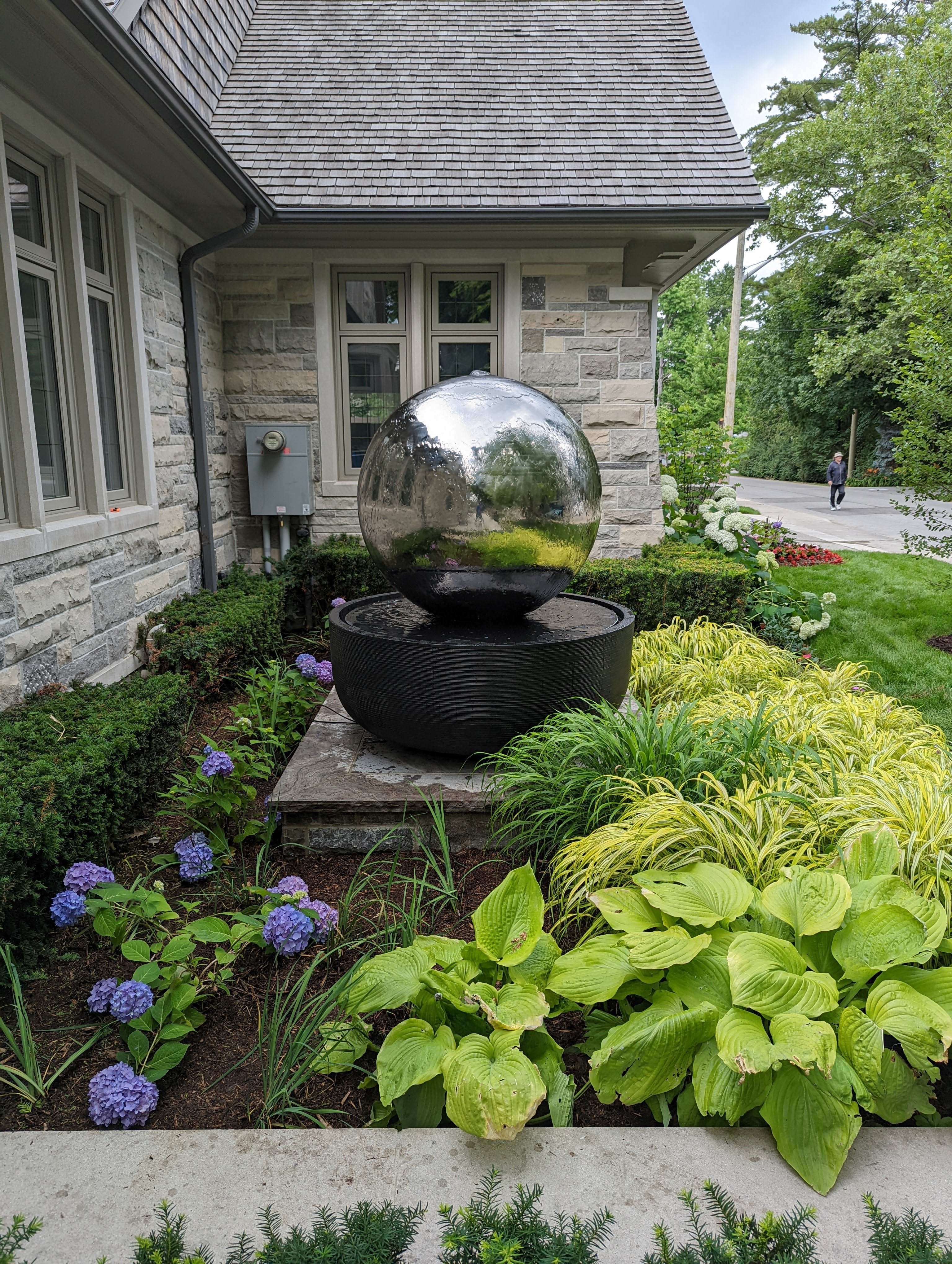 Photo of Stainless Steel Bubbling Spheres - Marquis Gardens