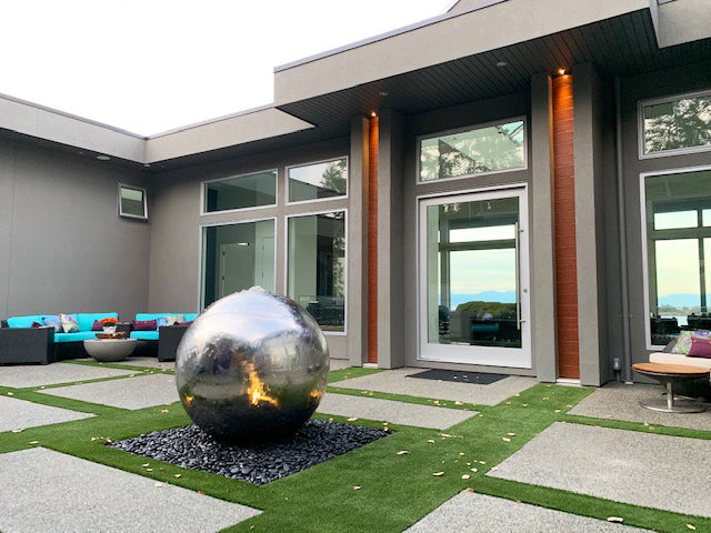 Photo of Stainless Steel Bubbling Spheres - Marquis Gardens