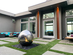 Photo of Stainless Steel Bubbling Spheres - Marquis Gardens