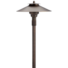 Photo of Kichler Brass Adjust Height Path - Marquis Gardens