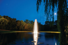 Photo of Kasco Stainless Steel Lighting (with Colored Lenses) for Floating Fountains - Marquis Gardens