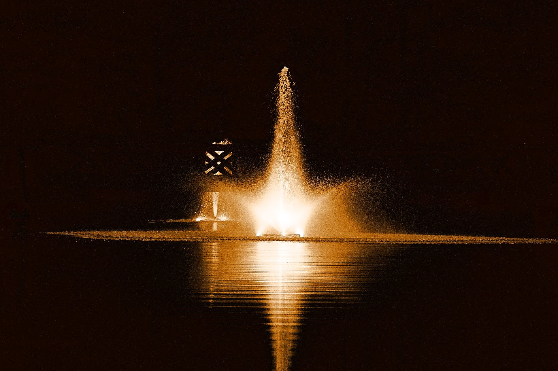 Photo of Kasco Stainless Steel Lighting (with Colored Lenses) for Floating Fountains - Marquis Gardens