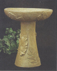 Photo of Leaf Birdbath - New - Marquis Gardens
