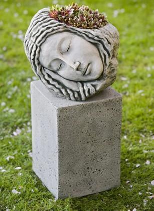 Photo of Campania Medium Art Pedestal - Marquis Gardens