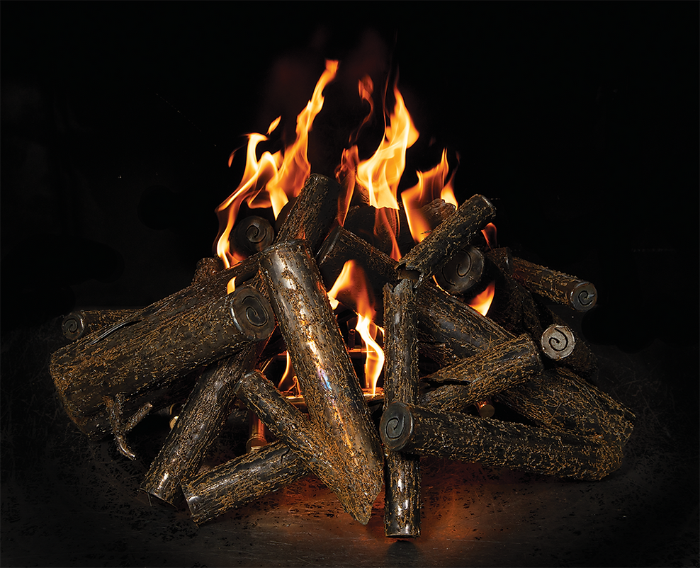 Photo of Steel Log Crossfire Sets - Marquis Gardens