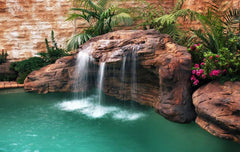 Photo of The Tahitian Waterfall - Complete Swimming Pool Waterfall Kit by Universal Rocks - Marquis Gardens
