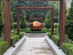 Photo of Stainless Steel Bubbling Spheres - Marquis Gardens