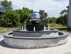 Photo of Stainless Steel Bubbling Spheres - Marquis Gardens