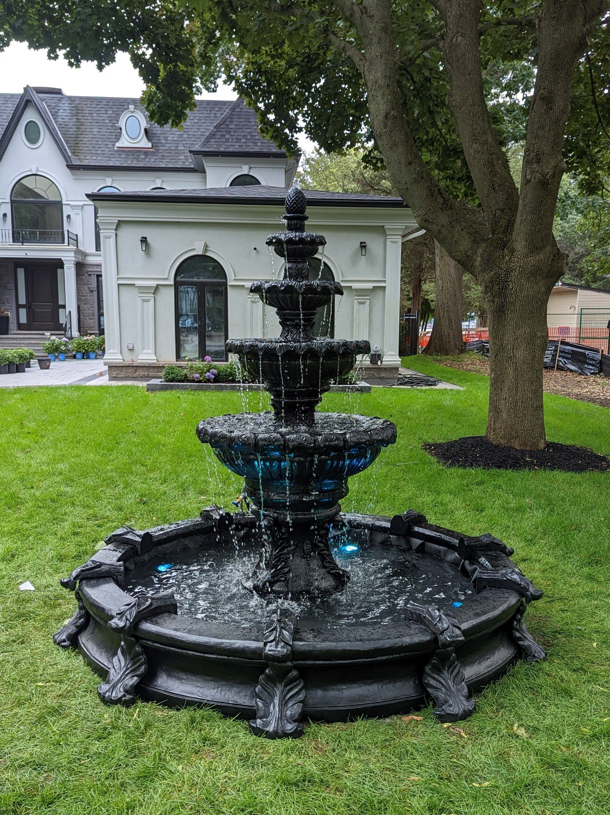 Photo of 4 Tier Fleur Fountain in Basin - Marquis Gardens
