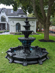 Photo of 4 Tier Fleur Fountain in Basin - Marquis Gardens