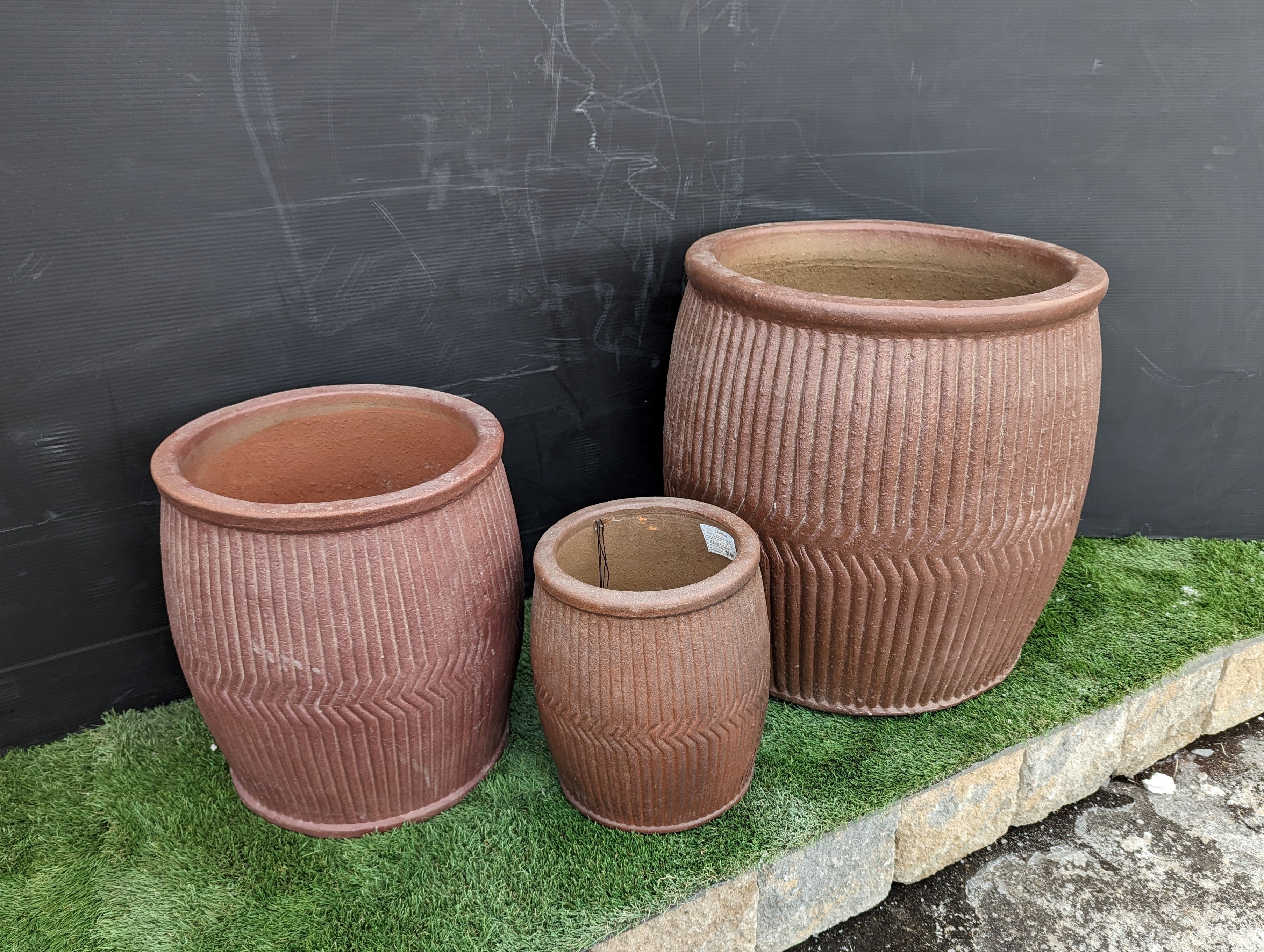 Photo of Campania Rain Barrel - Set of 3 - Clearance - Marquis Gardens