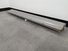 Stainless Steel Spillway Waterfall - Long Lip Closed Top 6'