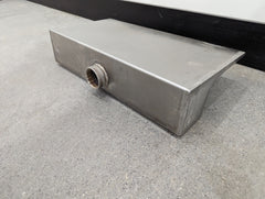 Stainless Steel Spillway Waterfall - Long Lip Closed Top 18"