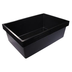 Photo of Laguna Rectangular Heavy Duty Black Plastic Basins - Marquis Gardens