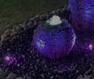 Photo of Aquascape Medium Stacked Slate Sphere Fountain Kit  - Marquis Gardens