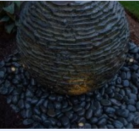 Photo of Aquascape Medium Stacked Slate Sphere Fountain Kit  - Marquis Gardens