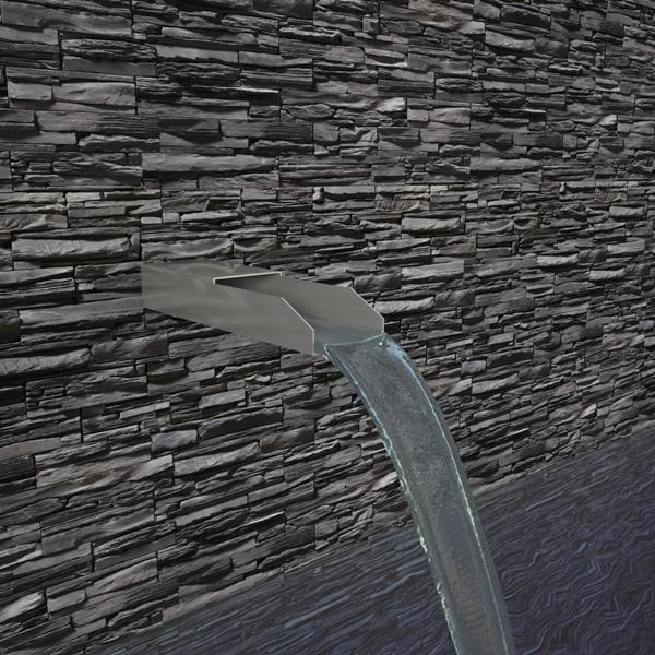 Photo of Stainless Steel Channel Wall Scupper - Marquis Gardens