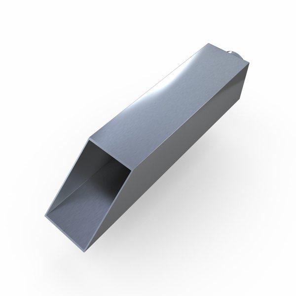 Photo of Stainless Steel Square Wall Scupper - Marquis Gardens